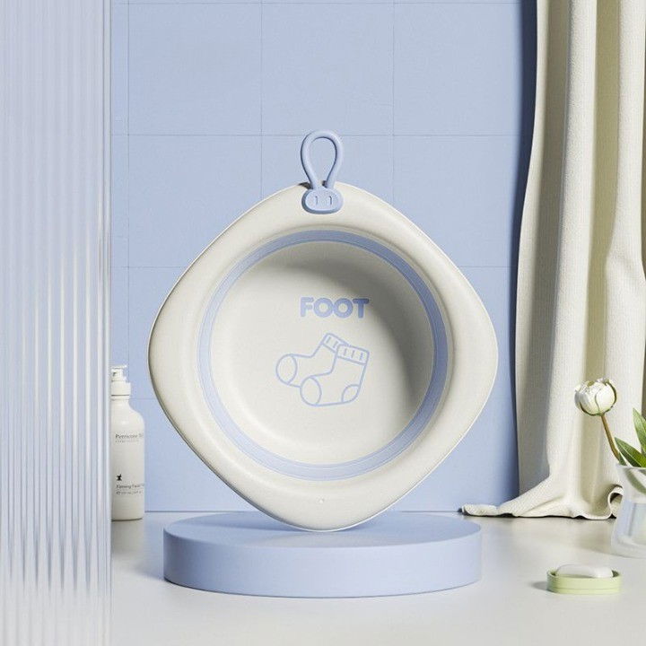 Cada Pliabila pentru Baie pentru Copii, Flippy, Cadita pentru Bebelusi, Model Romb pentru Picioare, Mov, 31.5x31.5x3.5 cm, 3L [5]