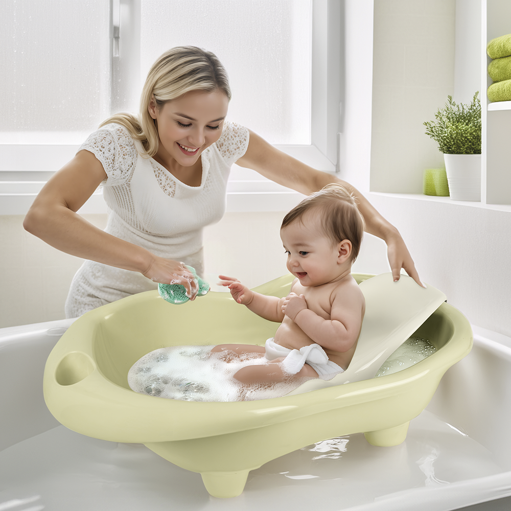 Cadita cu suport anatomic Hippo - Verde Eco [2]