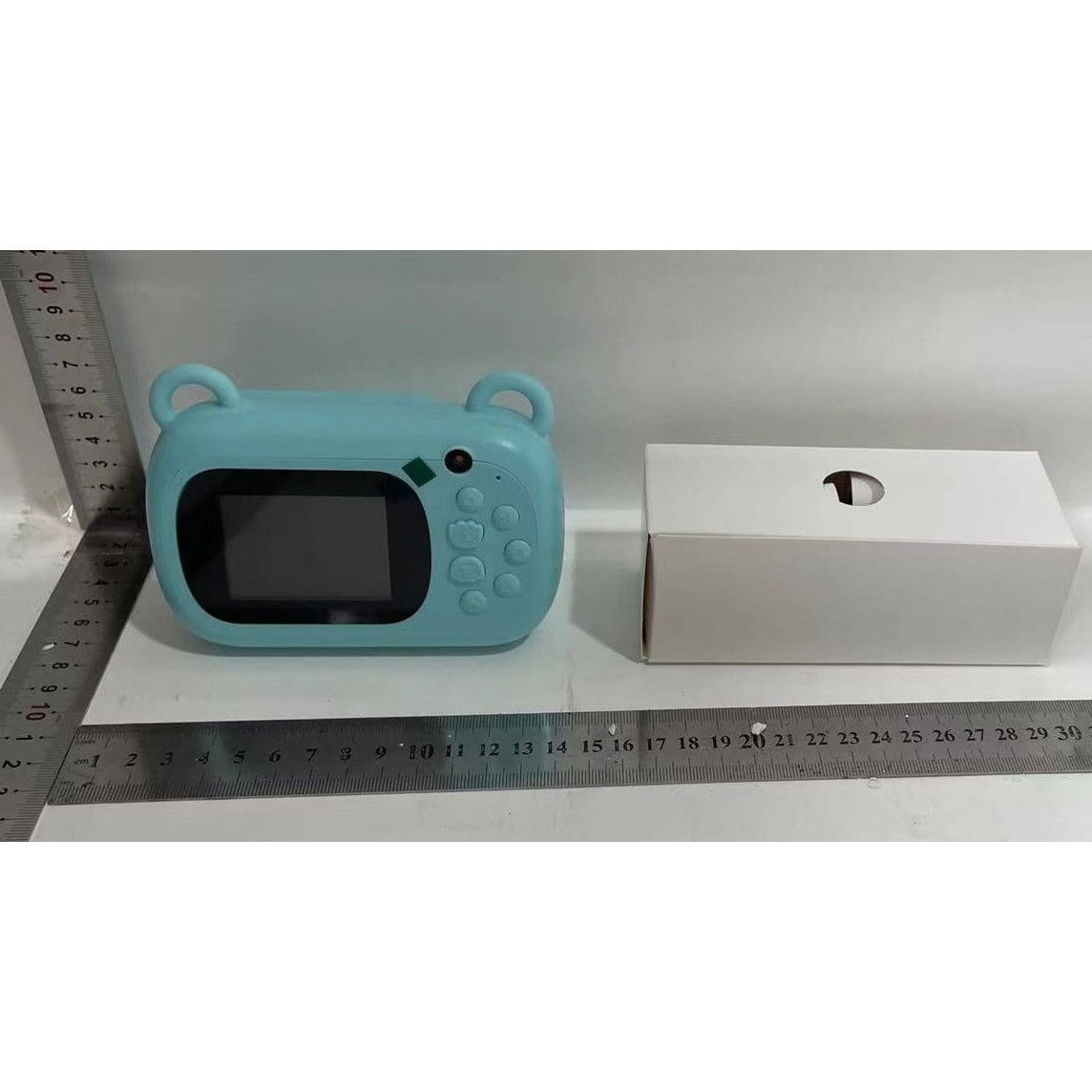 Camera Instantanee pentru Copii, Flippy, Camera Frontala + Selfie, cu Functie de Printare, Cablu USB-C, Bluetooth, Compatibil iOS/Android, Imprimare APP, Model Dino Love, Albastru [5]