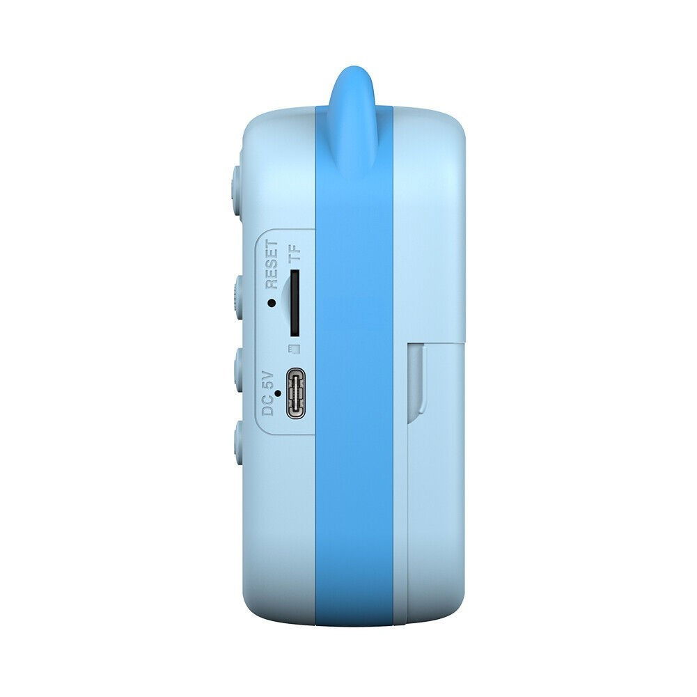 Camera Instantanee pentru Copii, Flippy, cu Functie de Printare, Camera Frontala + Selfie, Cablu USB-C, Bluetooth, Compatibil iOS/Android, Imprimare APP, Model Pisica, Albastru [5]