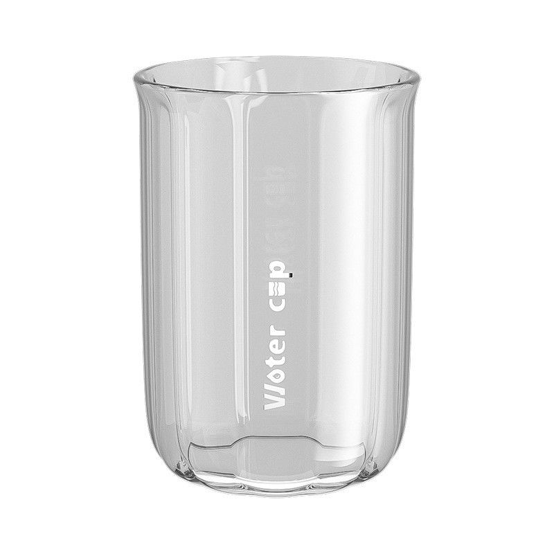 Cana de Apa pentru Clatit, Flippy, pentru Periuta de Dinti, 200 ml, 10.4 x 7.3 cm, Gri Transparent [1]