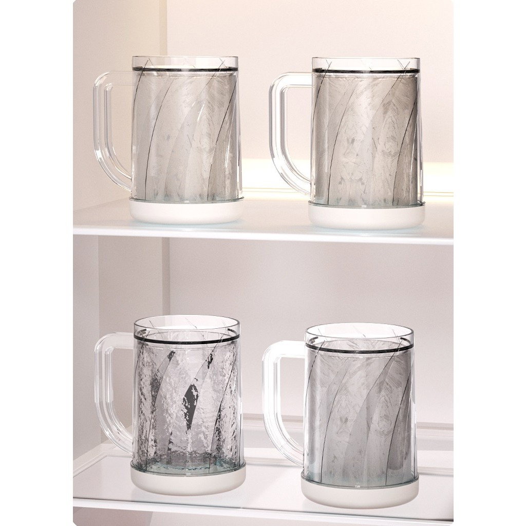 Cana Frigorifica cu Gheata, Flippy, 14.2 x 10.4 x 14.7 cm, Plastic, 800 ml, Transparent [9]