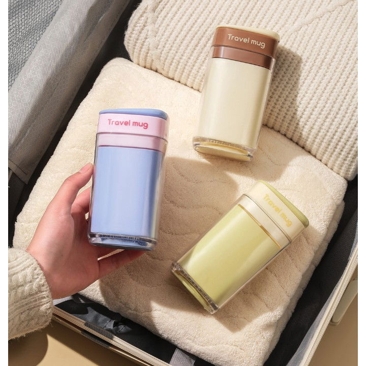 Cana Multifunctionala pentru Voiaj, Flippy, cu Functii de Depozitare si Suport Articole Igiena Dentara, 13 x 6.8 x 6 cm, Galben [4]