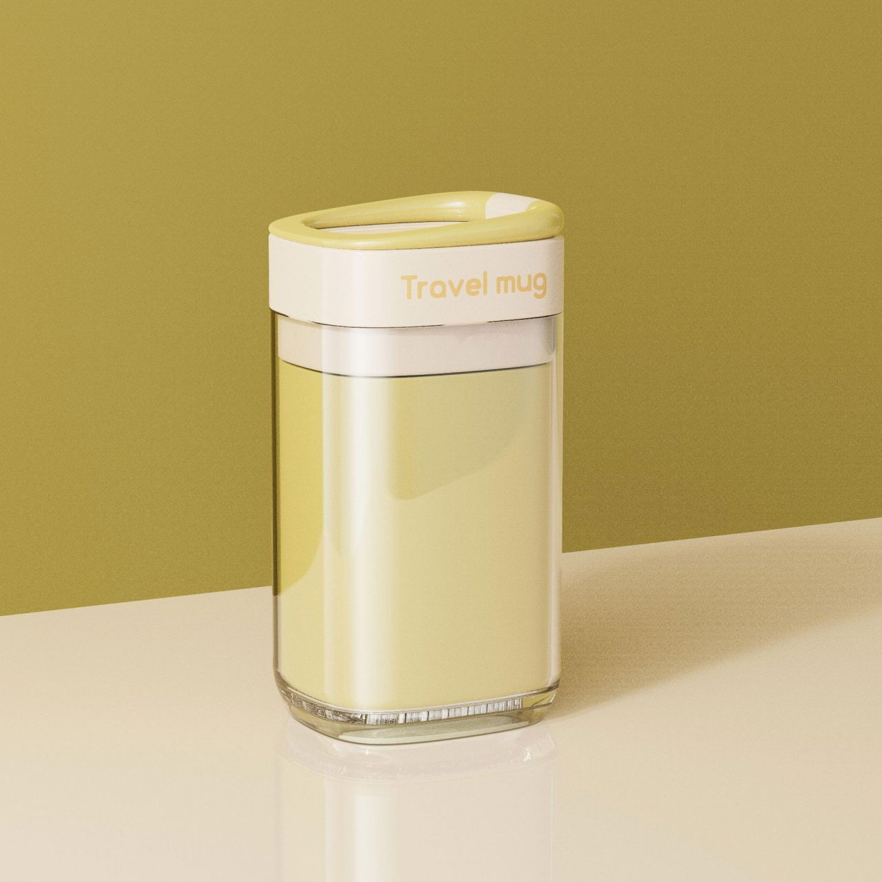 Cana Multifunctionala pentru Voiaj, Flippy, cu Functii de Depozitare si Suport Articole Igiena Dentara, 13 x 6.8 x 6 cm, Galben [3]