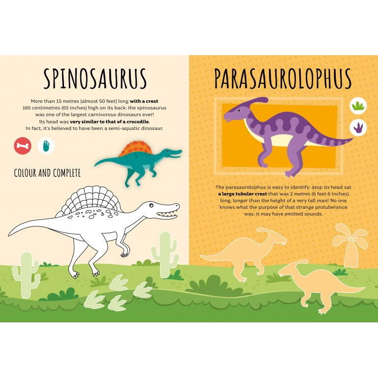 Carte de activitati cu abtibilduri - Dinozauri [3]