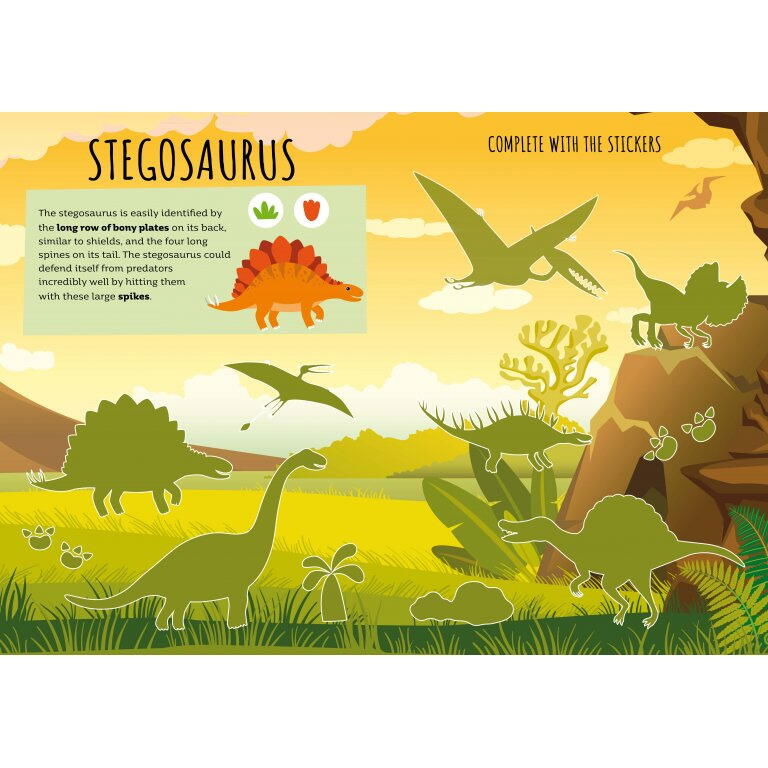 Carte de activitati cu abtibilduri - Dinozauri [2]