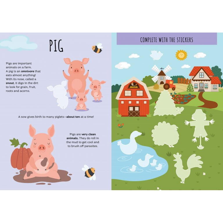 Carte de activitati cu abtibilduri - Ferma [2]