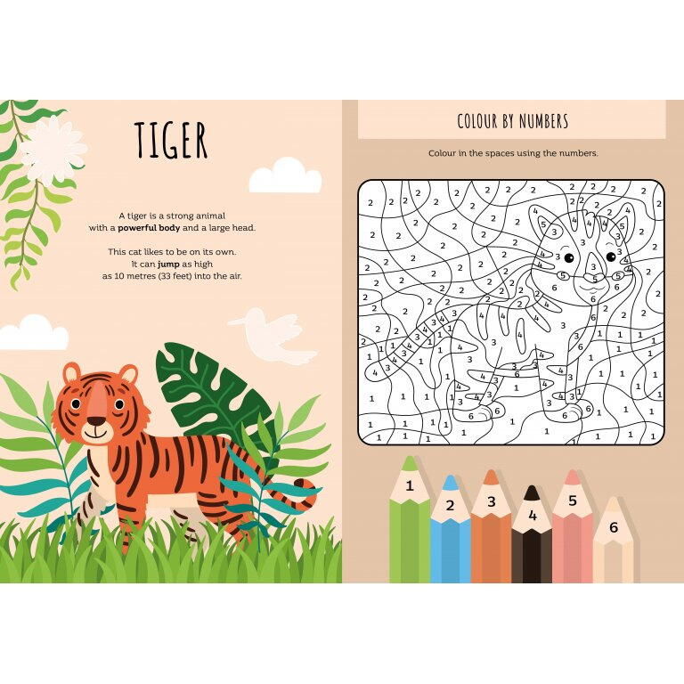 Carte de activitati cu abtibilduri - Jungla [3]