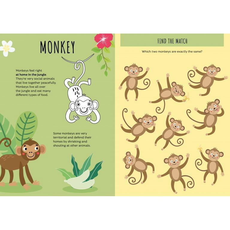 Carte de activitati cu abtibilduri - Jungla [2]