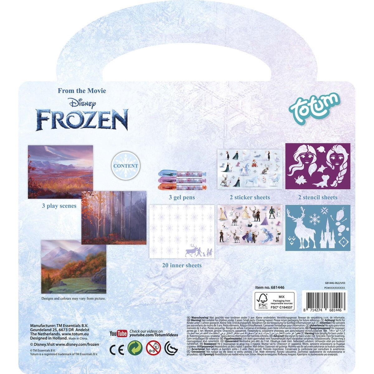 Carte de activitati & pixuri - Frozen [3]