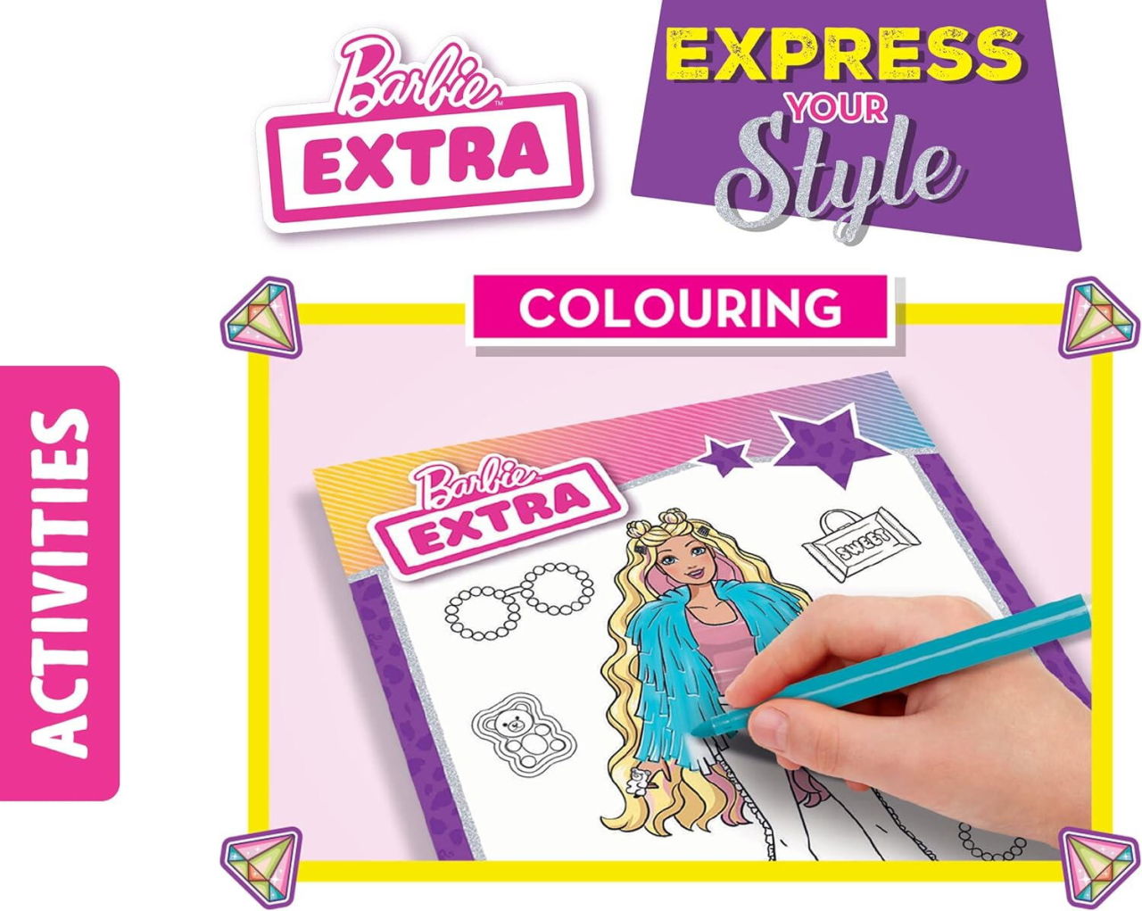 Carte de colorat cu activitati Barbie - Stilul tau [4]