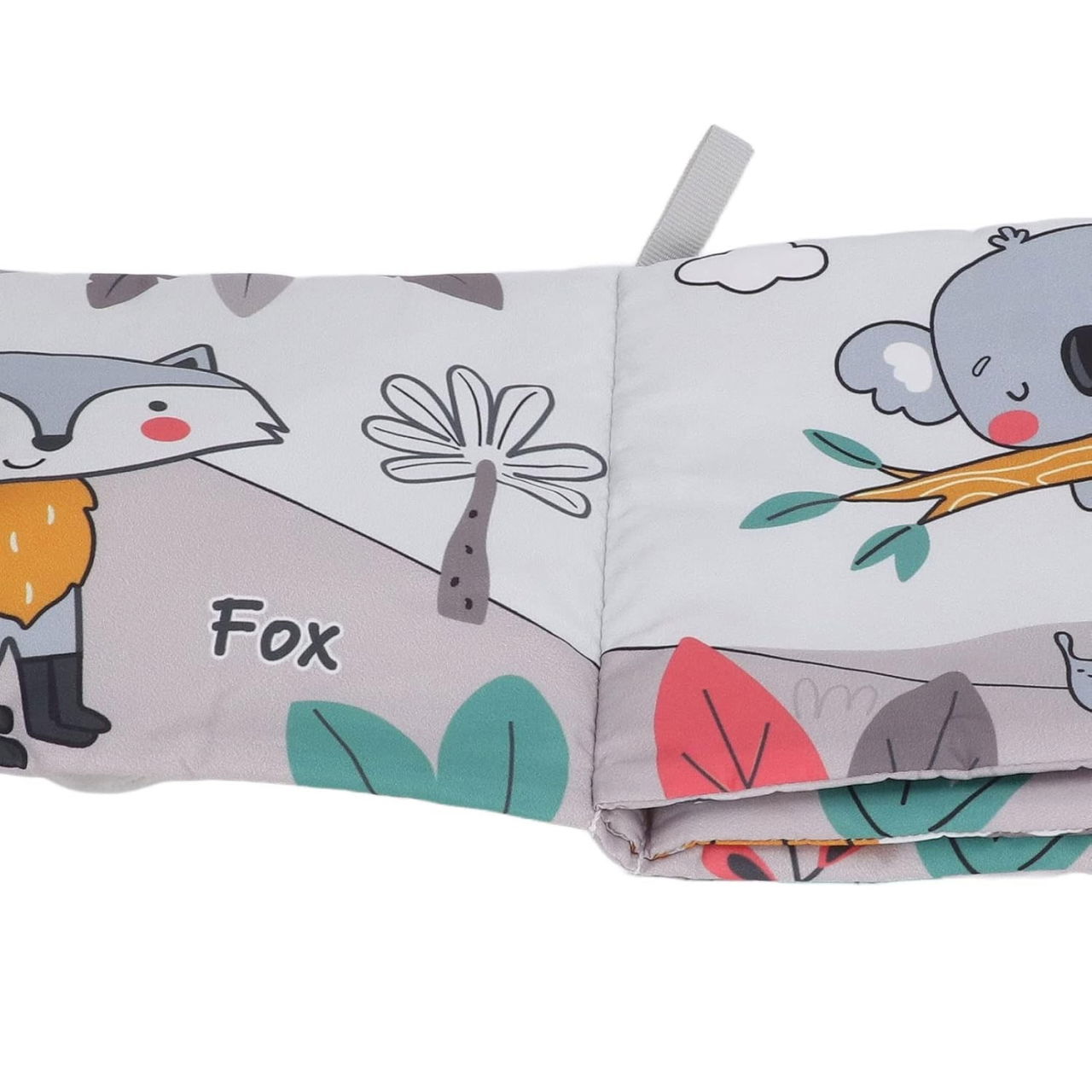 Carte Senzoriala, Flippy, pentru Bebelusi, 15x16x6 cm, cu Animalute, 3D, Cu Sunete si Fosnete, 0-3 Ani, Model Elefantel, Gri [2]