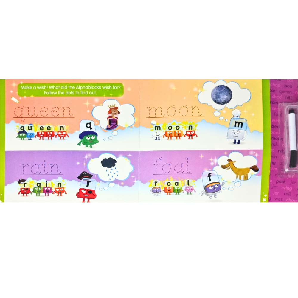 Carticica Scriu si Sterg Alphablocks - Cuvinte magice [4]