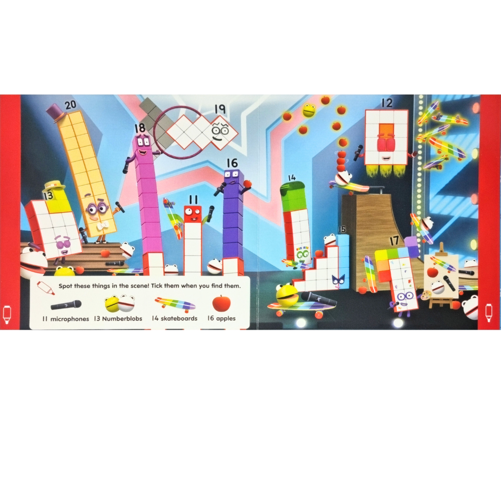 Carticica Scriu si sterg - Numberblocks 11-20 [4]