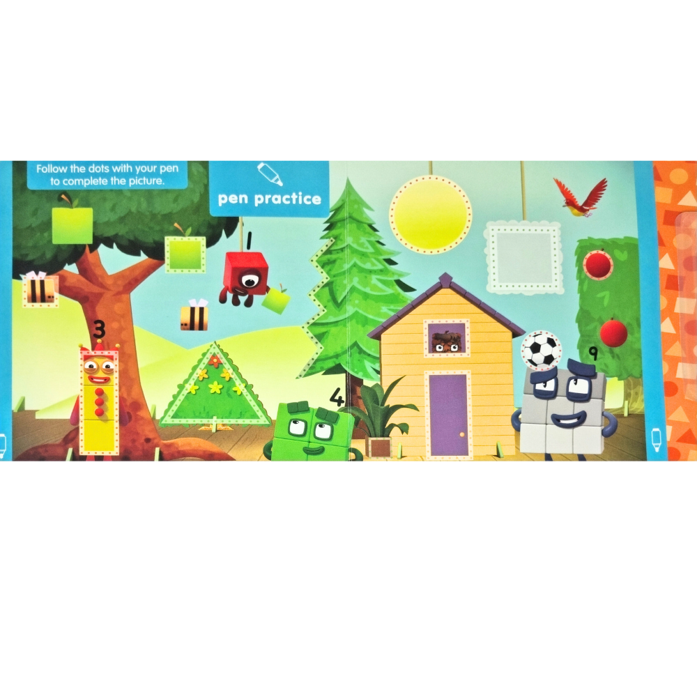 Carticica Scriu si sterg Numberblocks - Forme geometrice [4]