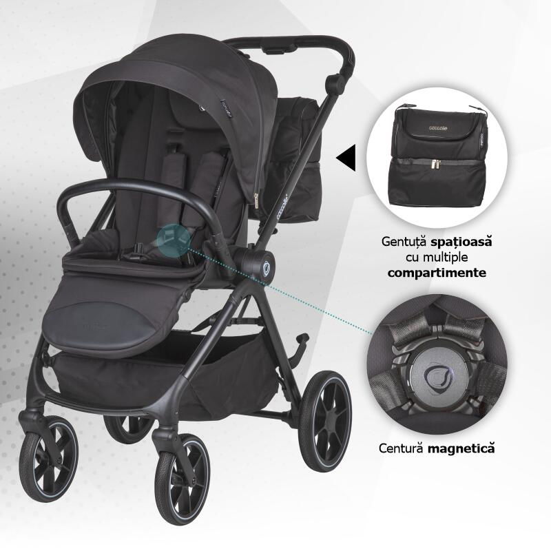 Carucior modular 2in1 Coccolle Serry Jet black [4]