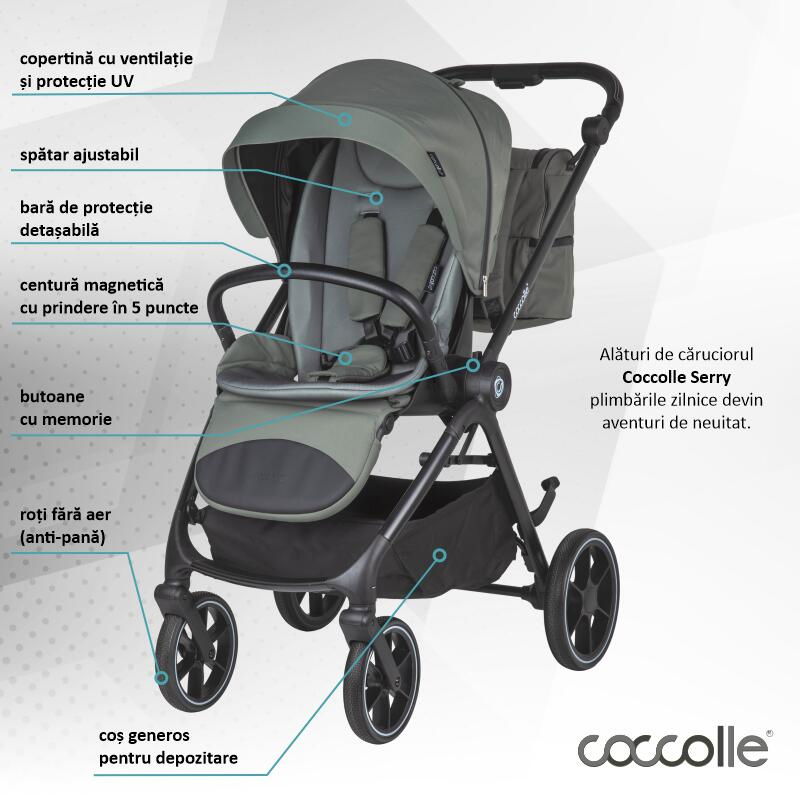 Carucior modular 2in1 Coccolle Serry Moss green [3]