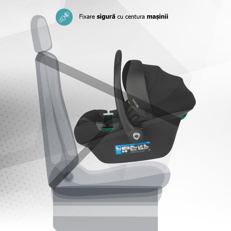 Carucior modular 2in1 Coccolle Serry Moss green+ Scoica auto iSize Coccolle Knox Black [11]