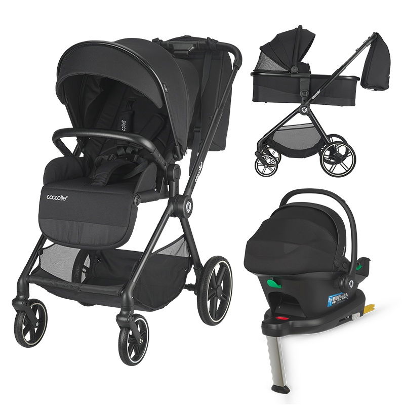 Carucior modular 4in1 Coccolle Lissia Anthracite cu Scoica auto iSize Coccolle Knox Black si Baza isofix iSize Coccolle Knox [1]