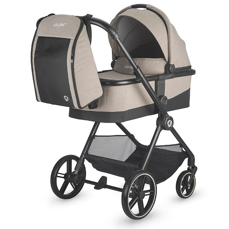 Carucior modular 4in1 Coccolle Lissia Butternut Beige cu Scoica auto iSize Coccolle Knox Black si Baza isofix iSize Coccolle Knox [8]
