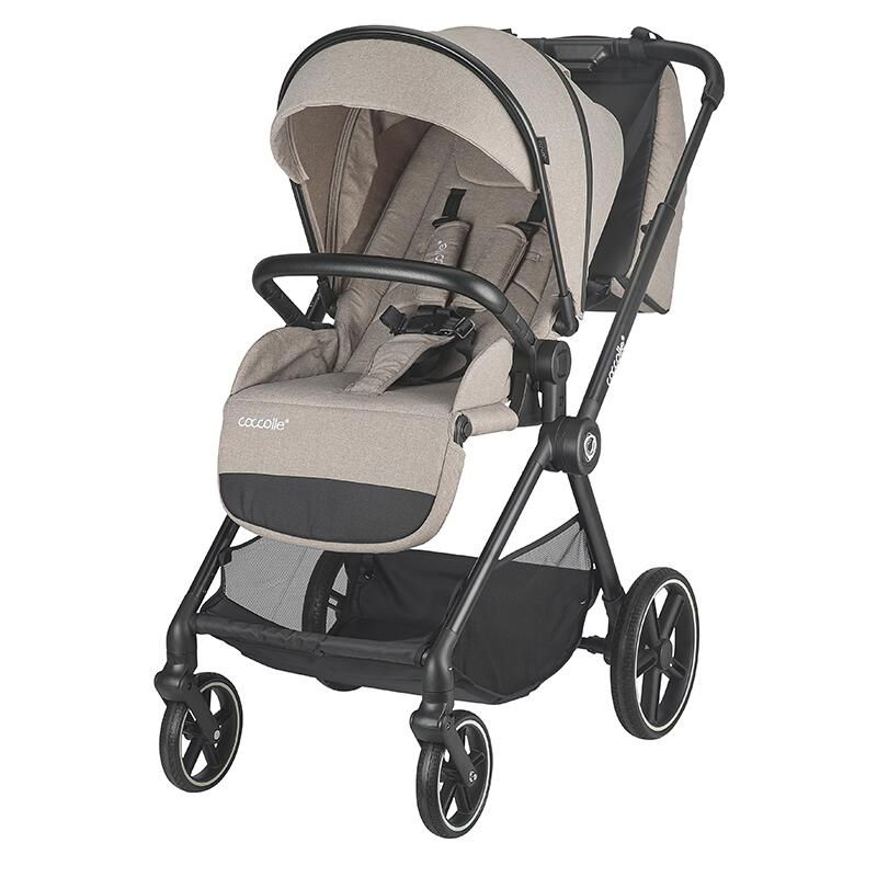 Carucior modular 4in1 Coccolle Lissia Butternut Beige cu Scoica auto iSize Coccolle Knox Black si Baza isofix iSize Coccolle Knox [3]