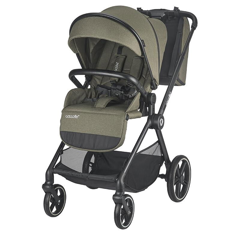 Carucior modular 4in1 Coccolle Lissia Moss green cu Scoica auto iSize Coccolle Knox Black si Baza isofix iSize Coccolle Knox [3]