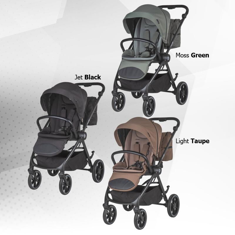 Carucior modular 4in1 Coccolle Serry Moss green cu Scoica auto iSize Coccolle Knox Black si Baza isofix iSize Coccolle Knox [22]