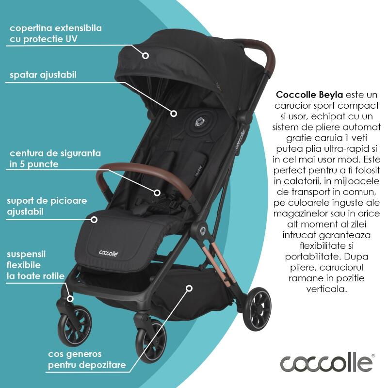 Carucior sport cu pliere automata Coccolle Beyla Gold LE [6]