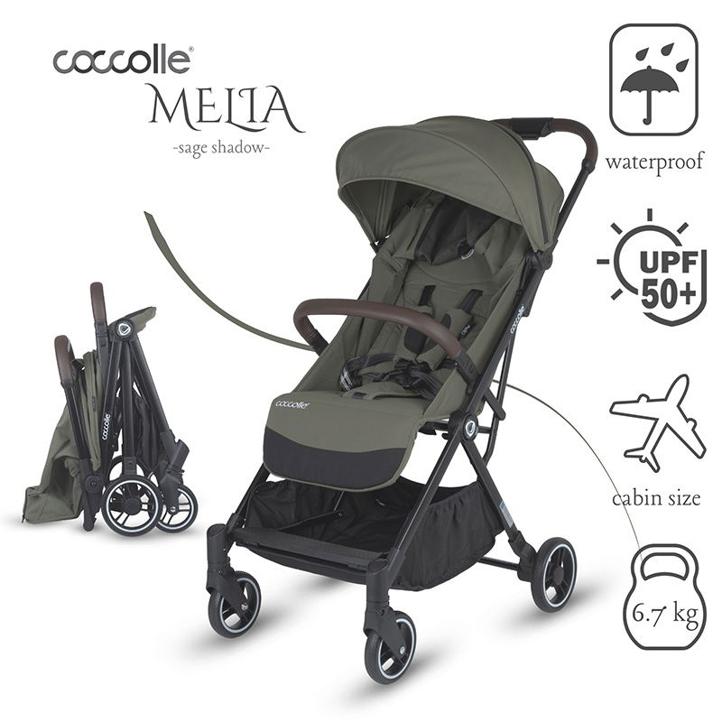 Carucior sport cu pliere automata Coccolle Melia Sage Shadow [1]