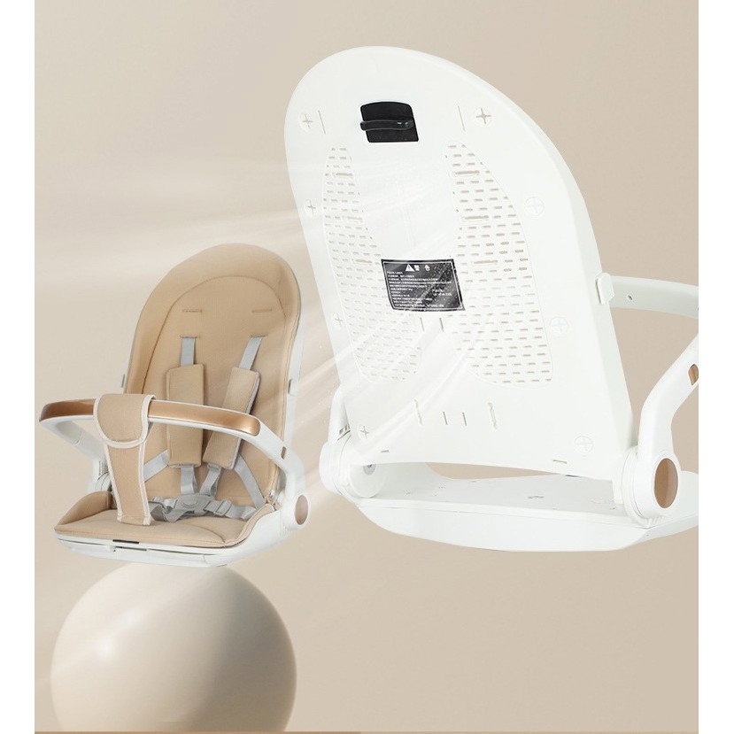 Carucior Sport Flippy 3in1, 6-36 Luni, Reversibil, Pliabil, Tavita pentru Masa, Pozitie de Somn, Centura de Siguranta, Roti 360, Suport Pahar, Copertina pentru Soare, 32x63x95cm, Alb, Model Ursulet [3]