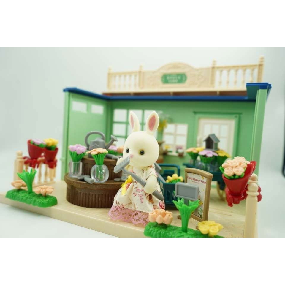 Casa de papusi, magazin cu flori, cu mobilier si figurine [9]