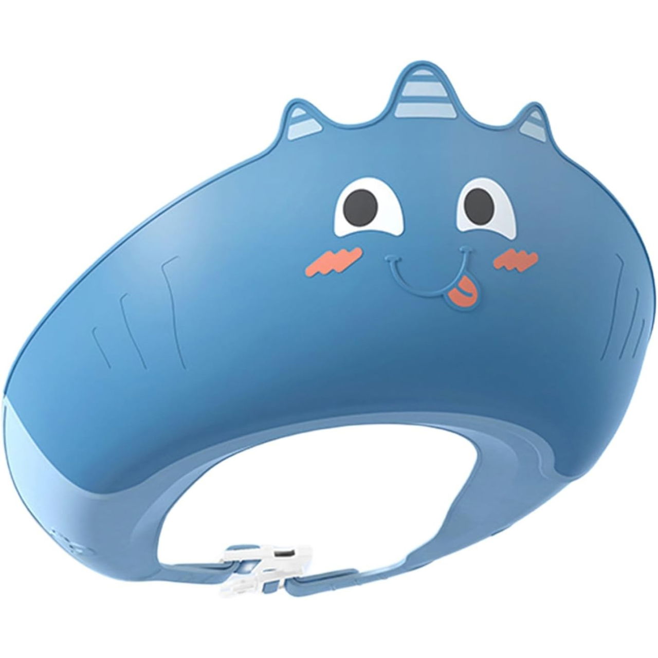Casca de Dus, Flippy, Previne Scurgerea Apei si Samponului pe Fata, 0-12 Ani, Ajustabila, din TPE+PP, 20 x 23 cm, Model Unicorn, Albastru [1]