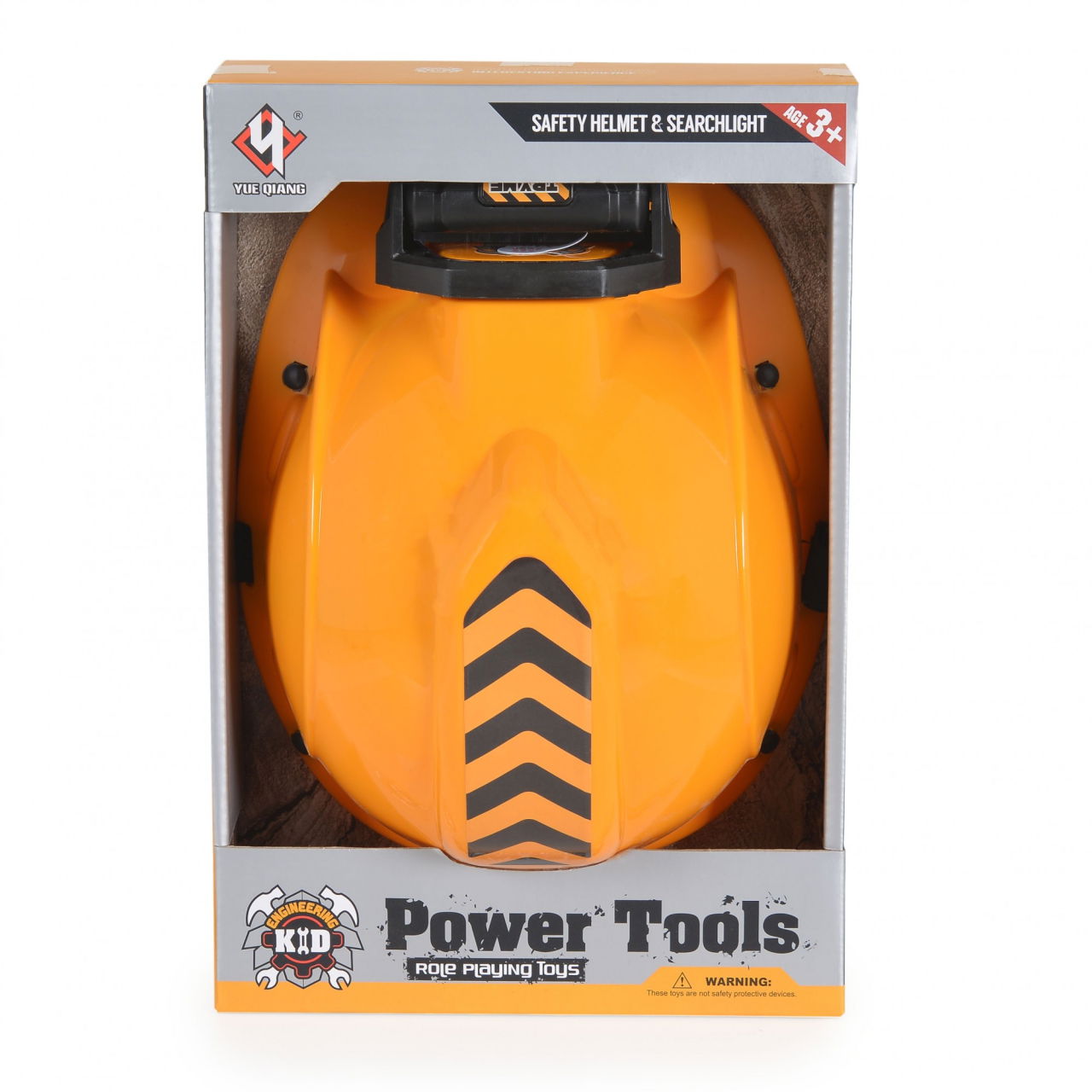 Casca Protectie cu Lanterna de Jucarie pentru Copii, Flippy, Material Plastic, Interactiv, Distractiv, 29.5x19.5x6.5 cm, Portocaliu [3]