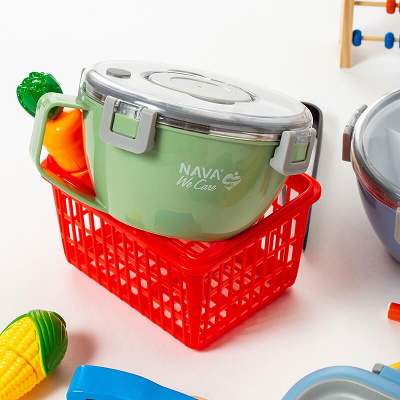 Caserola rotunda Nava We care 850 ml albastru [7]