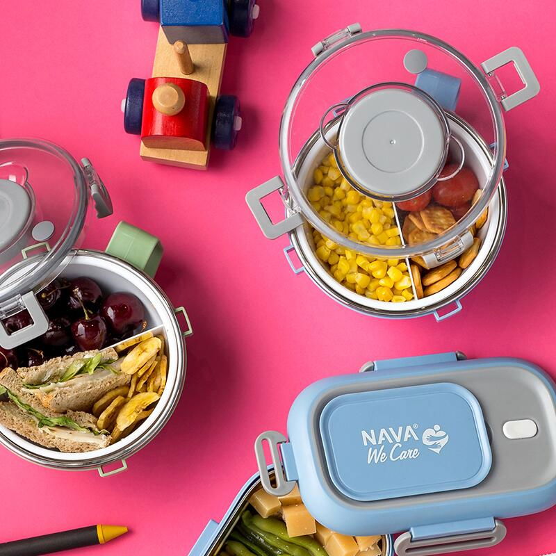 Caserola rotunda Nava We care 850 ml albastru [5]