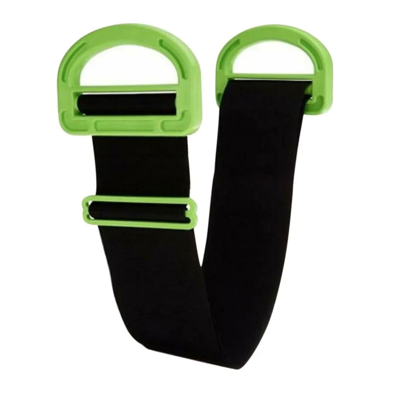 Chinga Tip Banda Elastica Pentru Transportul Obiectelor Grele, Flippy, Lungime Maxima 1.7 m, Greutate de Sustinere 100 kg, Negru/Verde [1]
