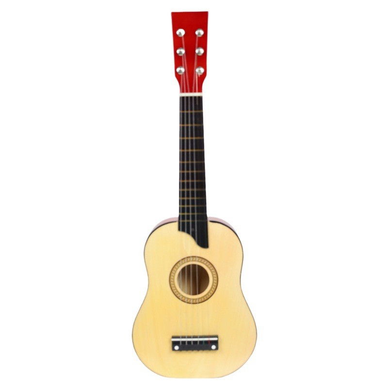Chitara pentru Copii, Flippy, din Lemn si Plastic, pentru Incepatori, 63.5 x 22 x 5.8 cm, Bej [3]