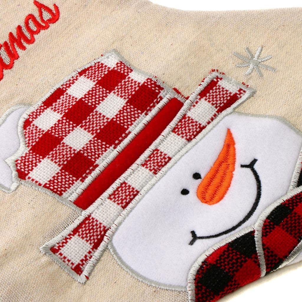 Ciorap Cadouri, Culoare Alba, Imprimeu Om de Zapada, Marimea 15x30 cm, Flippy [3]