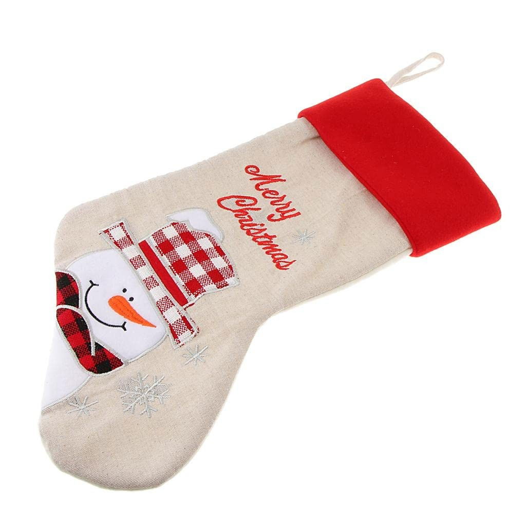 Ciorap Cadouri, Culoare Alba, Imprimeu Om de Zapada, Marimea 15x30 cm, Flippy [4]