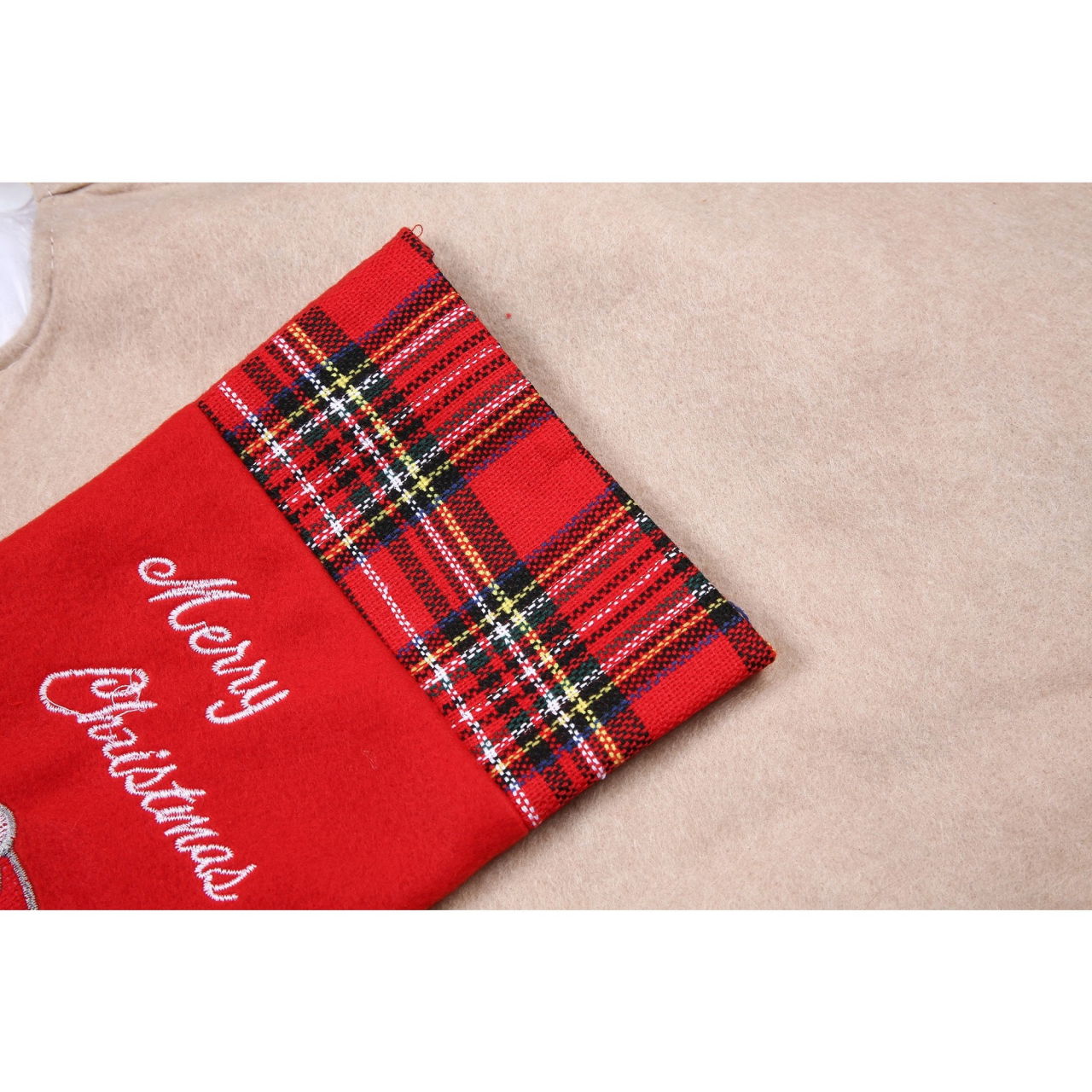 Ciorap Cadouri, culoare rosie, imprimeu om de zapada,marimea 15x30 cm, Flippy [5]