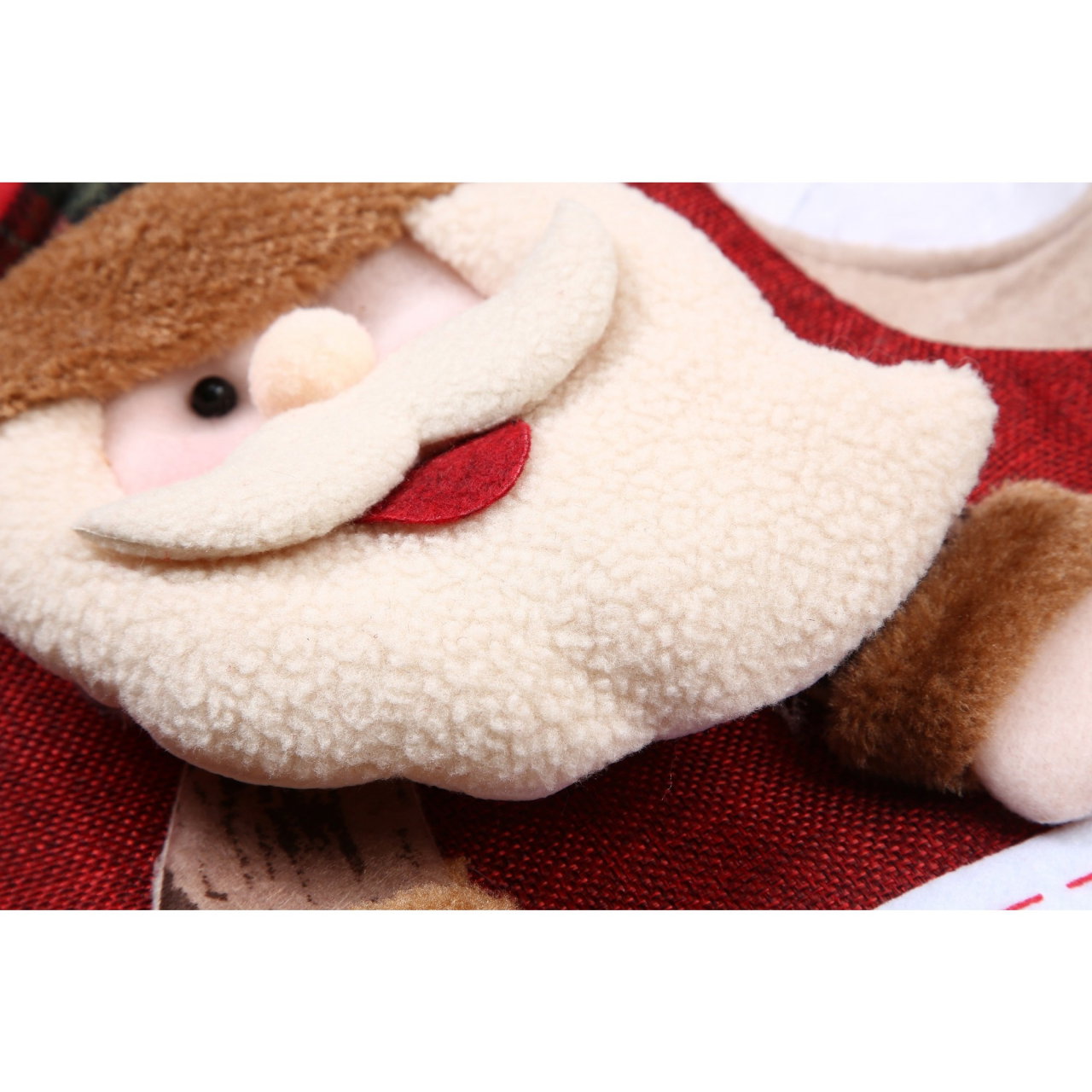 Ciorap Cadouri, Flippy,cu model Mos Craciun,rosu, marimea 23x45 cm, textil, interior [5]