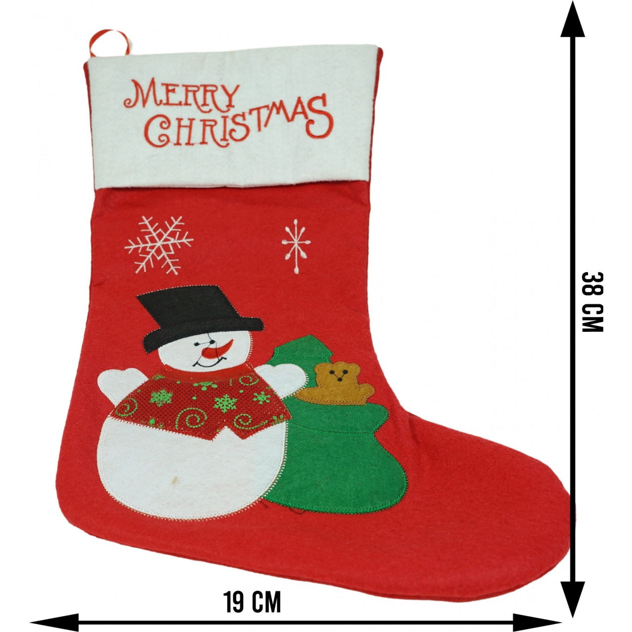 Ciorap Cadouri, Flippy,cu model om de zapada,rosu, marimea 19x38 cm, textil, interior [6]