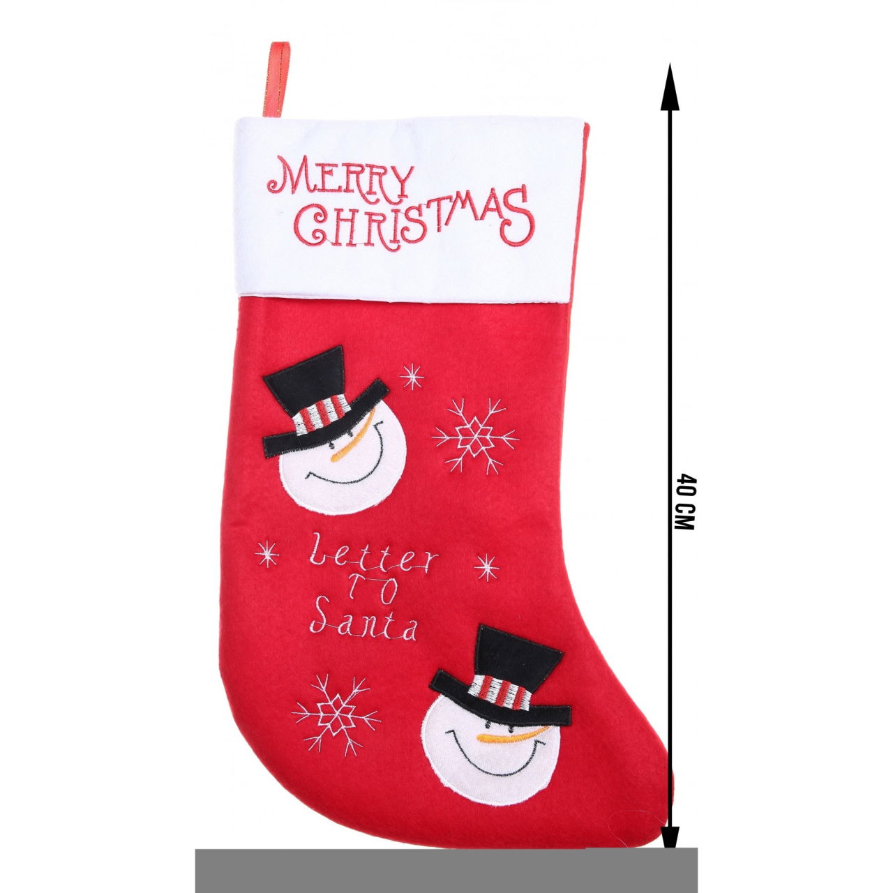 Ciorap Cadouri, Flippy,cu model om de zapada, rosu, marimea 20x40 cm, textil, interior [5]