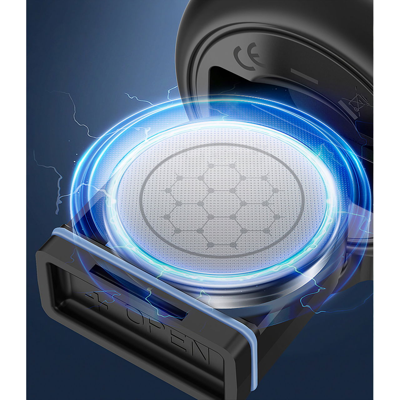 Claxon electric pentru bicicleta, Flippy, rezistent la apa, 120 dB, albastru [5]