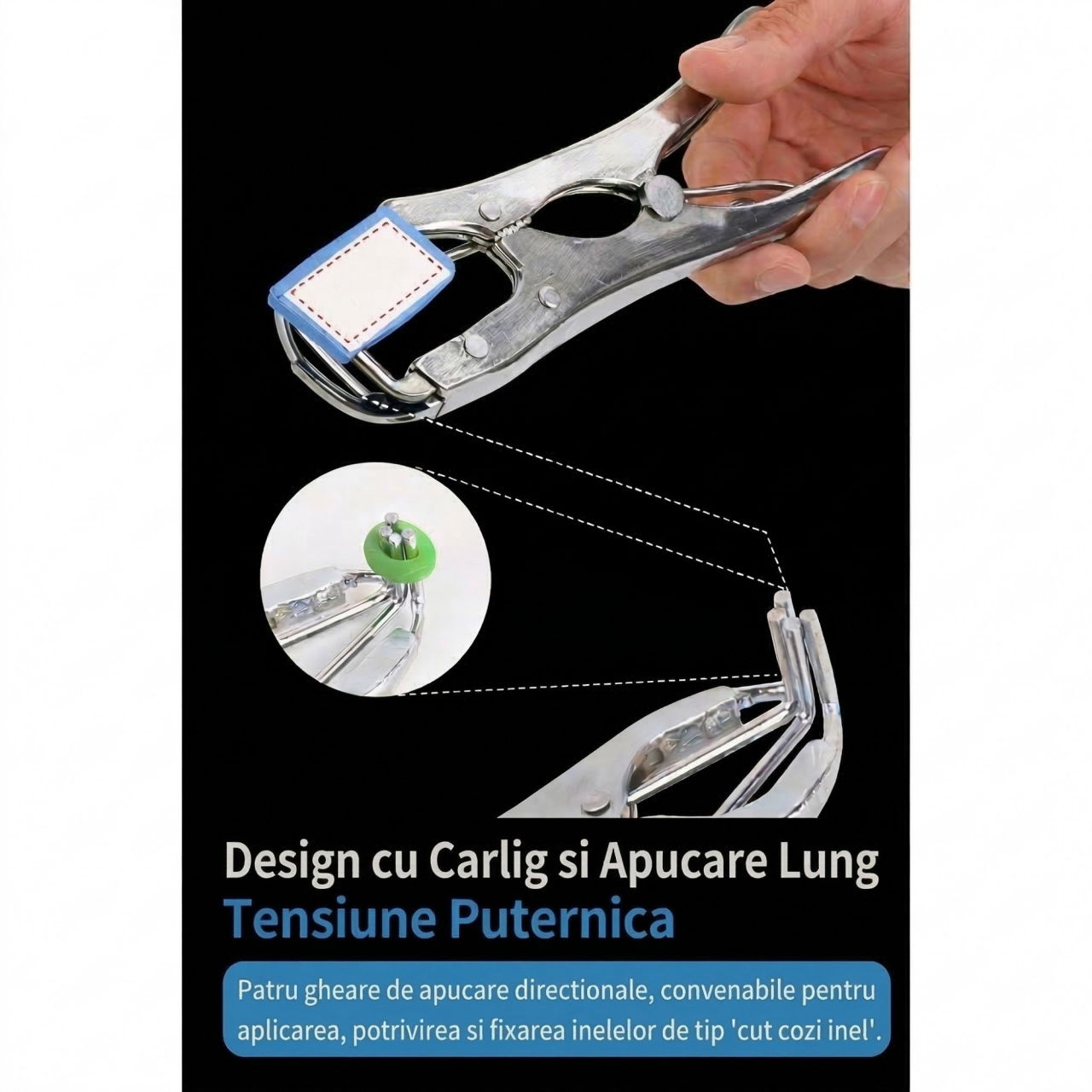 Cleste Pentru Castrarea Animalelor, Flippy, Control Temperatura 40 Grade, 3.5 W, 21 x 6 cm, Albastru [2]