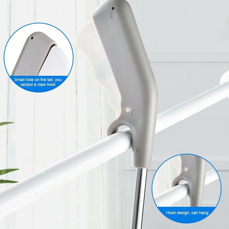 Cleste pentru Colectarea Deseurilor, Flippy, din Metal si Plastic, 77.5 cm, Fara Maini Murdare, Gri [4]