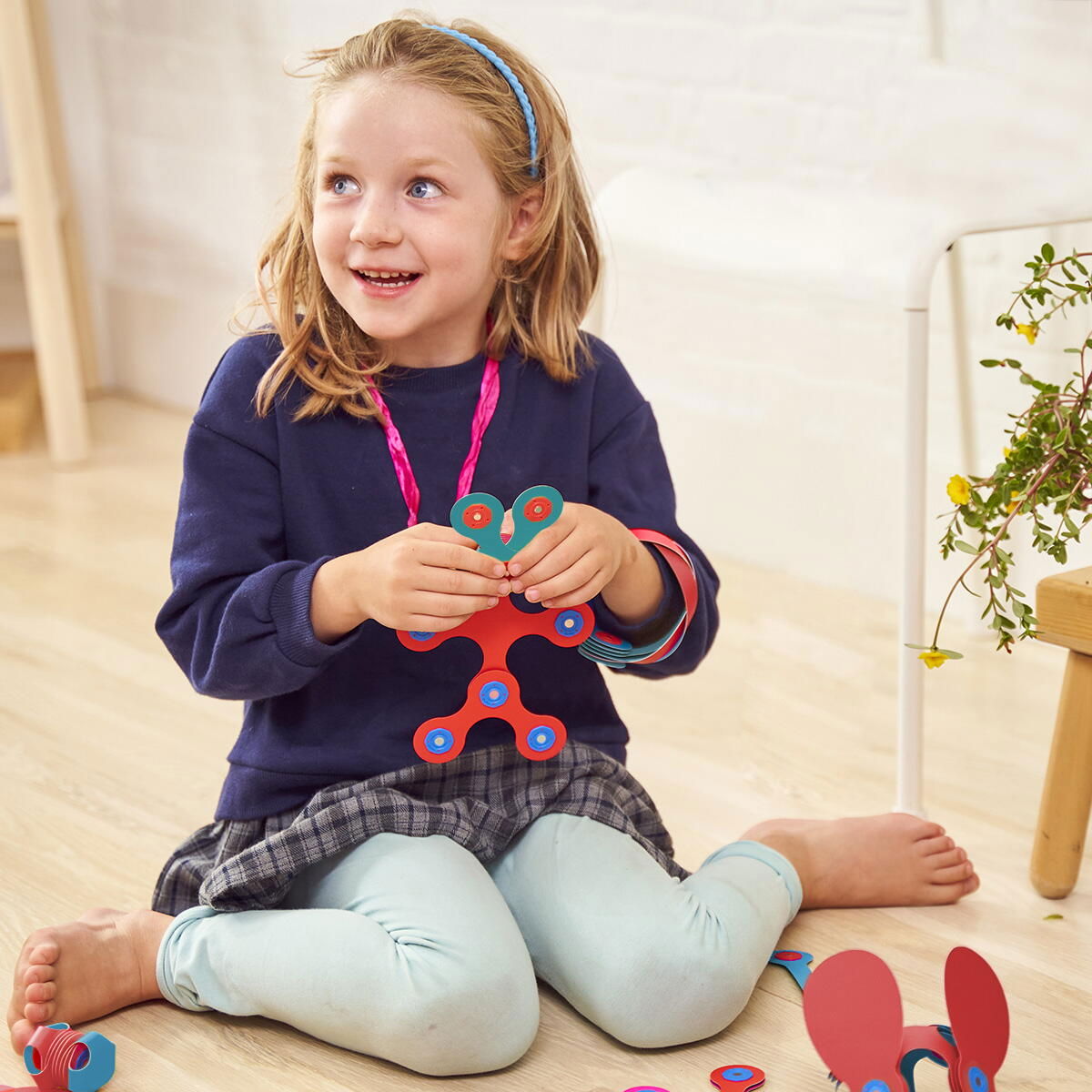 Clixo® joc magnetic de construit - Itsy Flamingo & Turcoaz (18 piese) [3]