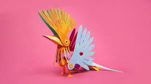 Clixo® joc magnetic de construit - Pasari tropicale (22 piese) [7]