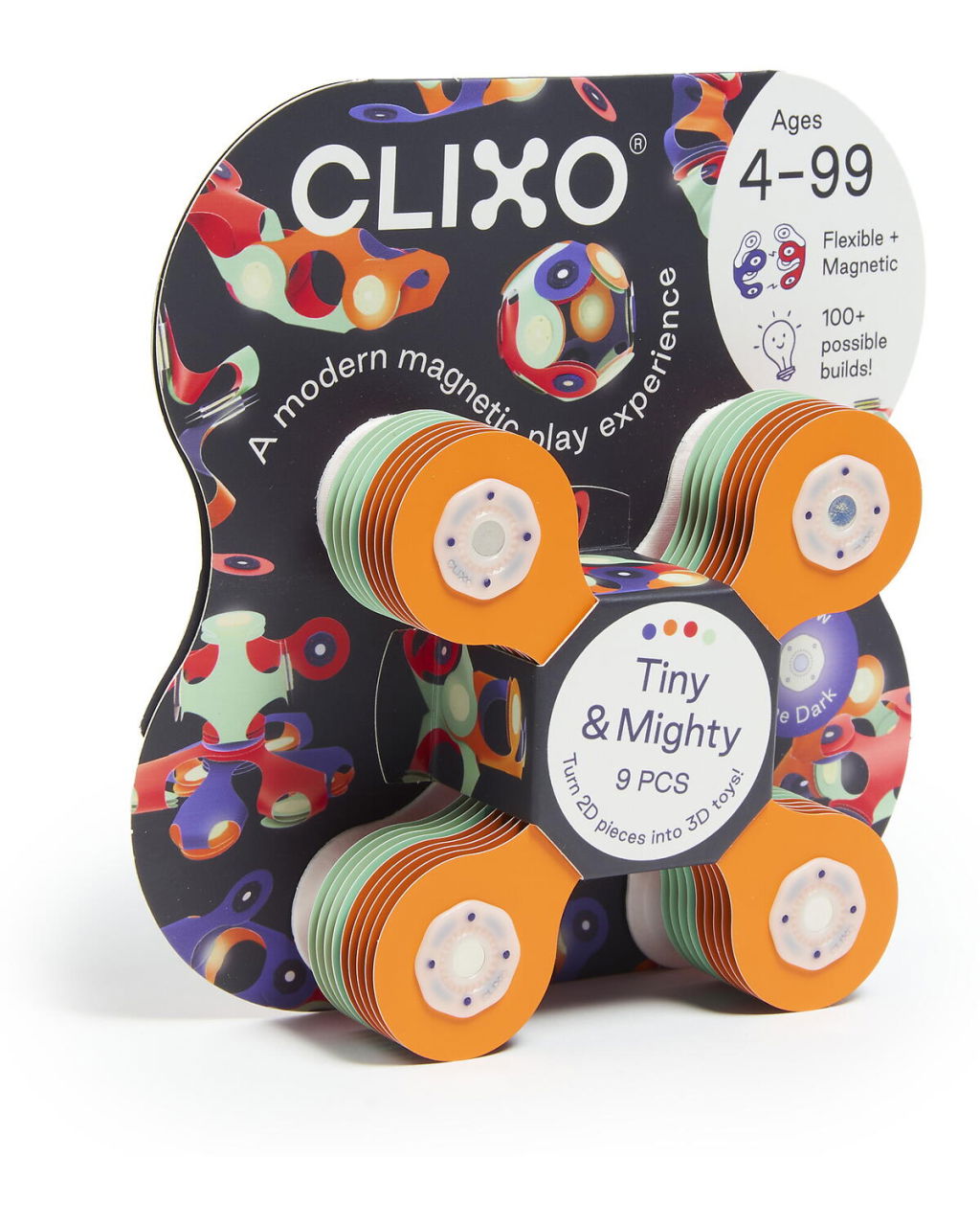 Clixo® joc magnetic de construit - Tiny & Mighty - Spatiul cosmic (9 piese) [4]