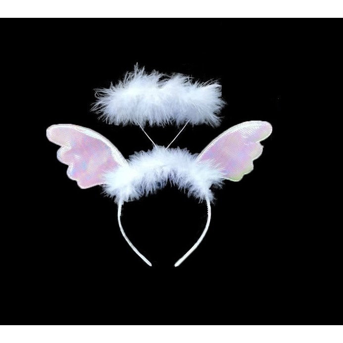 Coronita de Ingeras pentru Copii, Flippy, Bentita cu Aura, Marime Universala, Alb [6]